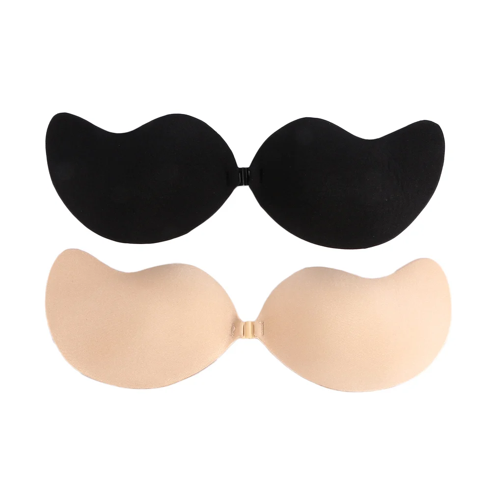 

1 PCS Front Closure Silicone Self Adhesive Deep-V Prevents Sagging Magic Push Up Strapless Invisible Bras Backless Nipple Cover