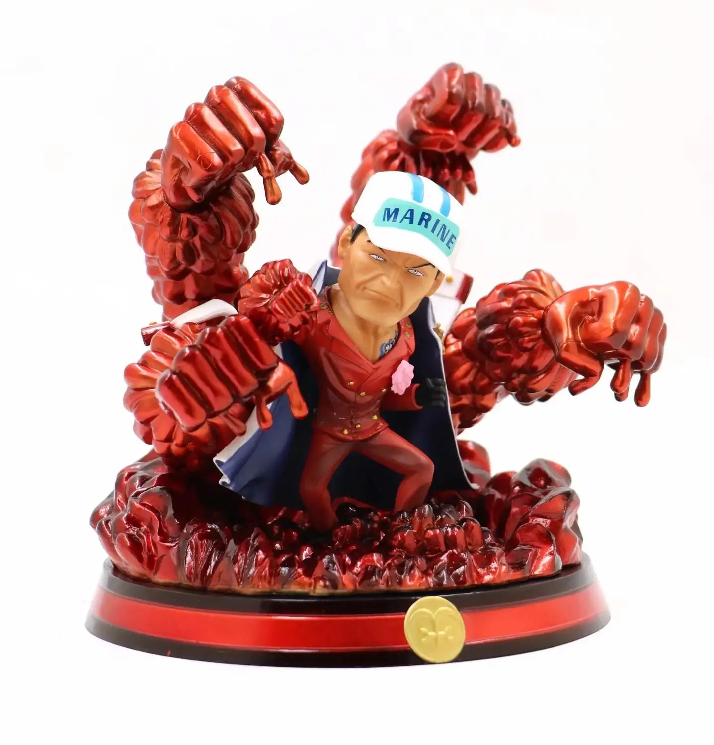 Японский аниме персонаж one piece Sakazuki Lava-Lava Fruit Ver. ПВХ фигурка модель игрушка; подарок