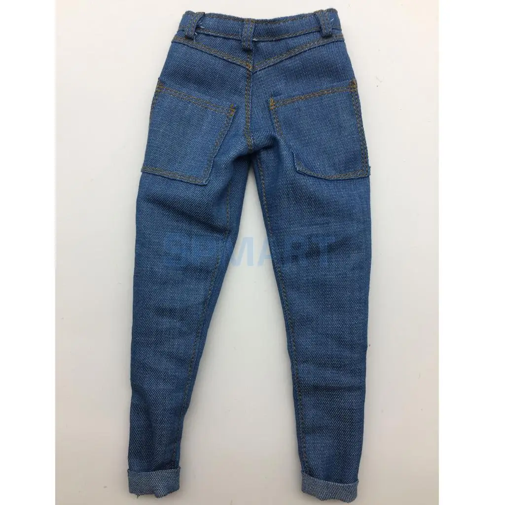 Details about   1/6 Scale S06 Man Classic Jeans Denim Pants For 12'' Muscular Figure Body Model 