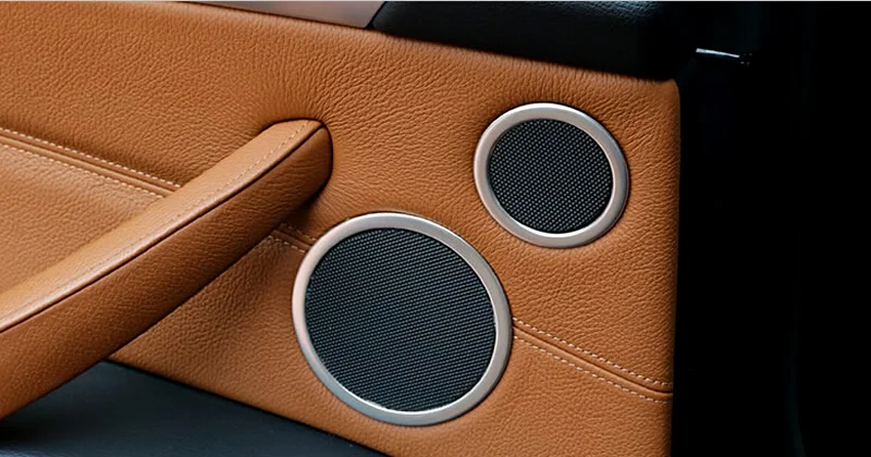 4x Steel Door Audio Speaker Panel Cover Trim For BMW X5 E70 07-13 /& X6 E71 08-14