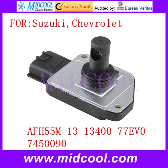 

New Mass Air Flow Sensor Meter OEM AFH55M-13 AFH55M13 13400-77EV0 7450090 for Suzuki Chevrolet
