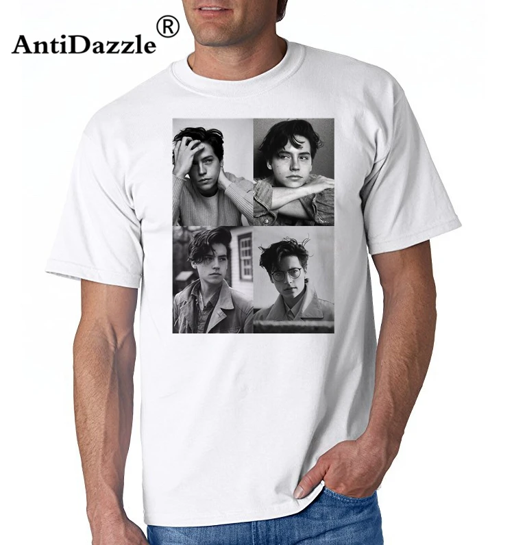 

Cole Sprouse T Shirt Cole Sprouse Collage B W T-Shirt Male Cotton Tee Shirt Classic Printed Fun Plus size Short-Sleeve Tshirt