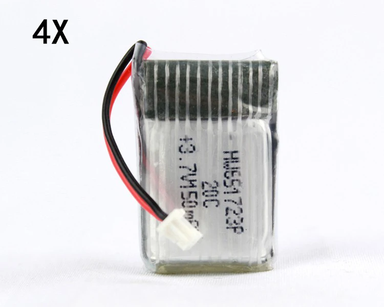 

4 X U939 original Battery Quadcopter Parts 3.7V 150mAh Battery Rechargeable Li-ion Cell