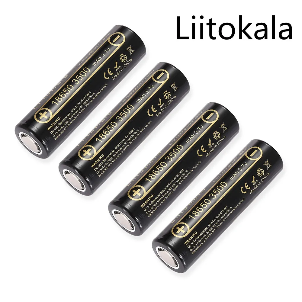 100% Оригинальный LiitoKala Lii-35A 3 7 V 3500mAh 10A разрядка аккумуляторных батарей для 18650