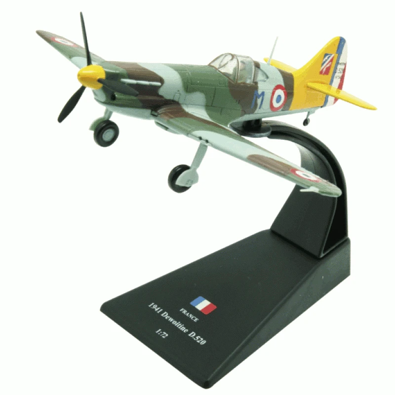 

Brand New AMER 1/72 Scale World War II France 1941 Dewoitine D.520 Fighter Diecast Metal Plane Model Toy For Collection/Gift