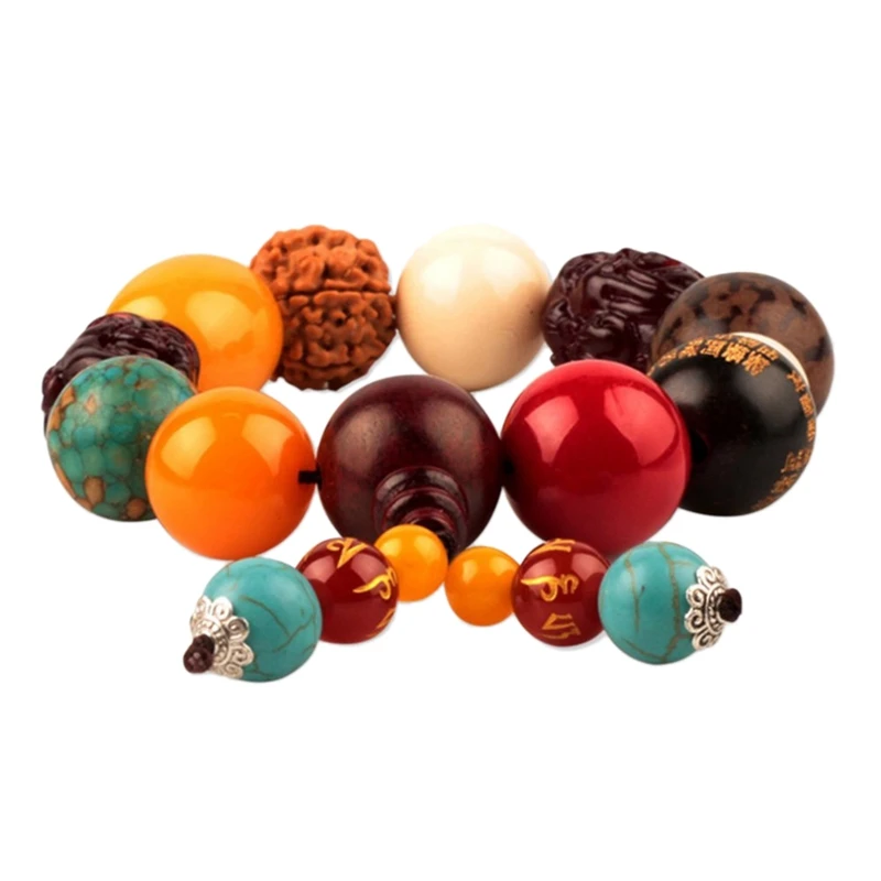 Модное Автомобильное Зеркало подвесная подвеска автомобиль Шестерня бисер браслет Подвеска заднего вида украшение интерьера Будда бусины