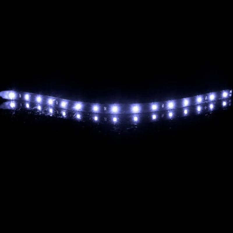 Mayitr  2* 5050 SMD 12 LED Waterproof Flexible Strip Light 12V For Car Home Decor 30cm White Lamp Car Styling