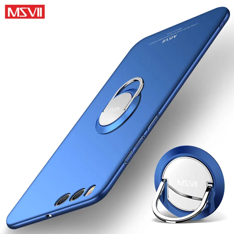 

MSVII Cases For Xiaomi Mi Note 3 Case Cover Finger Ring Slim Matte Cases Xiaomi Note 3 Case Mi Note3 Metal Car Holder Cover 5.7