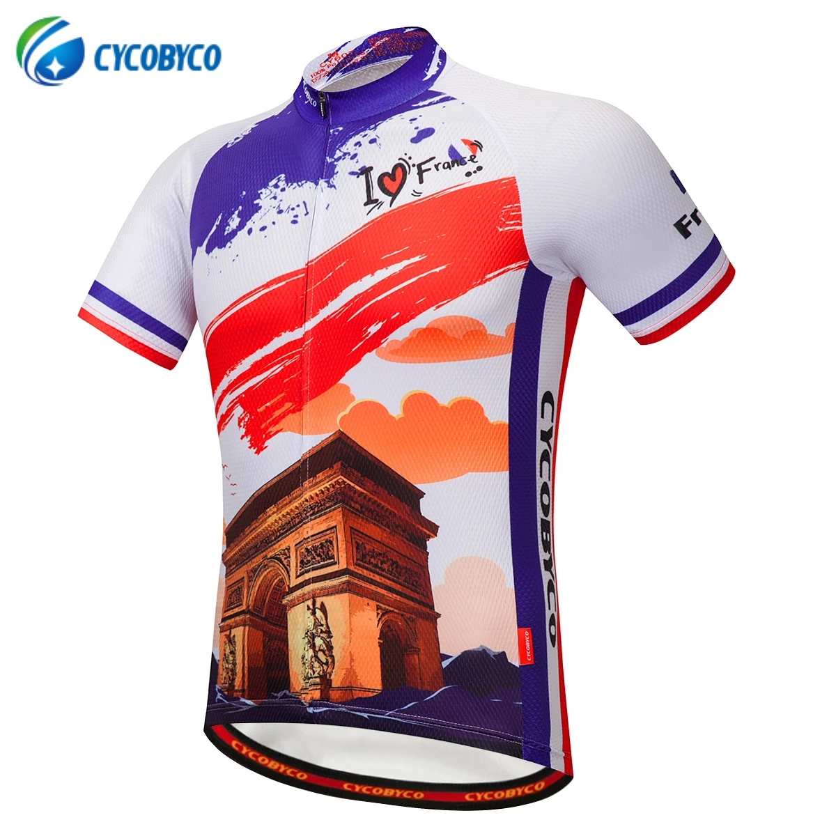 Cycobyco Мужская футболка для бега Светоотражающая, легкая, дышащая и быстросохнущая Майо Ropa Ciclismo, Италия, Франция стиль - Цвет: CY607T