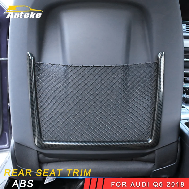

ANTEKE Chrome ABS Rear seat Trim Frame Cover For Audi Q5 2018 Accessories