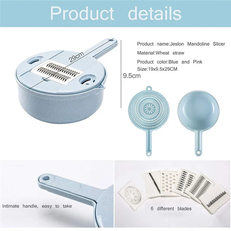 Mandoline Slicer Vegetable Slicer Potato Peeler Carrot Onion Grater with Strainer Vegetable Cutter 8 in 1 Kitchen Accessories Mandoline Slicer Vegetable Slicer Potato Peeler Carrot Onion Grater with Strainer Vegetable Cutter 8 in 1 Kitchen Accessories