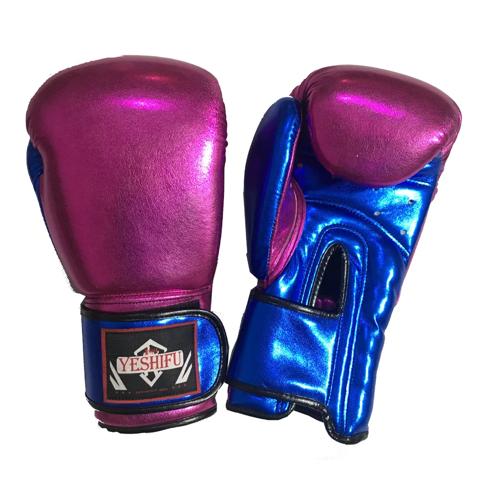 

Glossy Shiny Adults MMA Sparring Muay Thai Boxing Gloves Kickboxing Martial Arts Grappling Sanda Mitts Workout Gear 2018 DCE