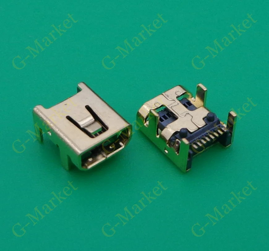 50pcs 4 DIP foot 8Pin Mini USB Jack Female Socket, mini usb Connector