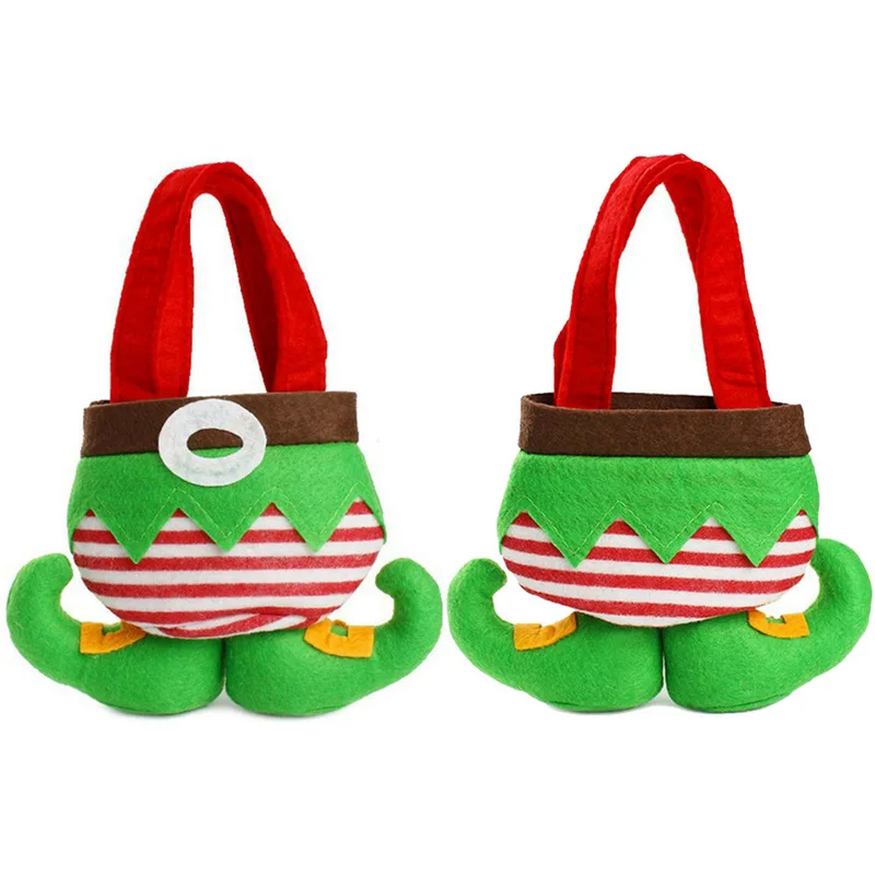 New Year Candy Elf Bags Christmas Xmas Gift Bags Elf Spirit Boots Sack