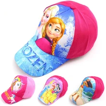 Visores para niños Frozen princesa Elsa Anna gorro de bebé gorra de otoño para niñas gorra de béisbol informal para el sol Primavera Verano caricatura Linda sombrero(China)
