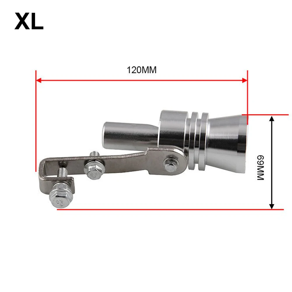 Автомобильный турбо звук Глушитель выхлопная труба Универсальный турбо свисток Звук выхлопная труба выхлоп BOV выдув клапан-симулятор алюминий
