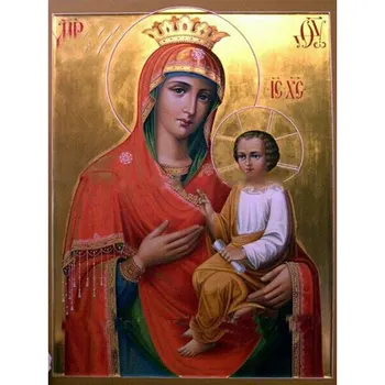 

Virgin Hug Jesus Embroidery 5D Diy Diamond Painting Religion Europe Style Square Resin Drill Rhinestones Icon Beads Cross-Stitch