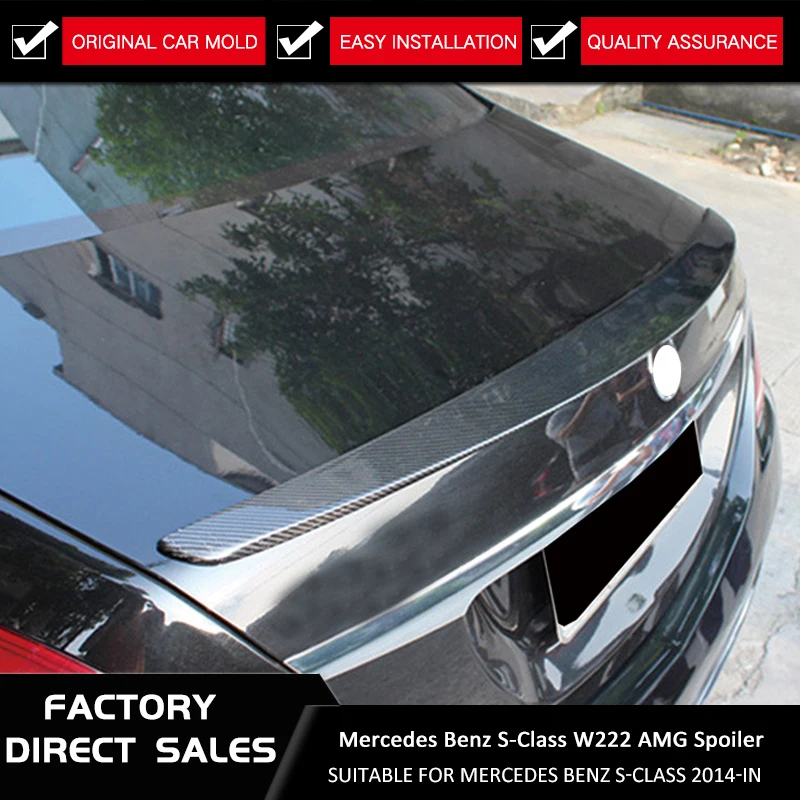

W222 S63 S65 AMG Stil Carbon Heckspoiler Stamm Spoiler for Mercedes Benz W222 S400 S500 S600 S63 S65 2014-IN