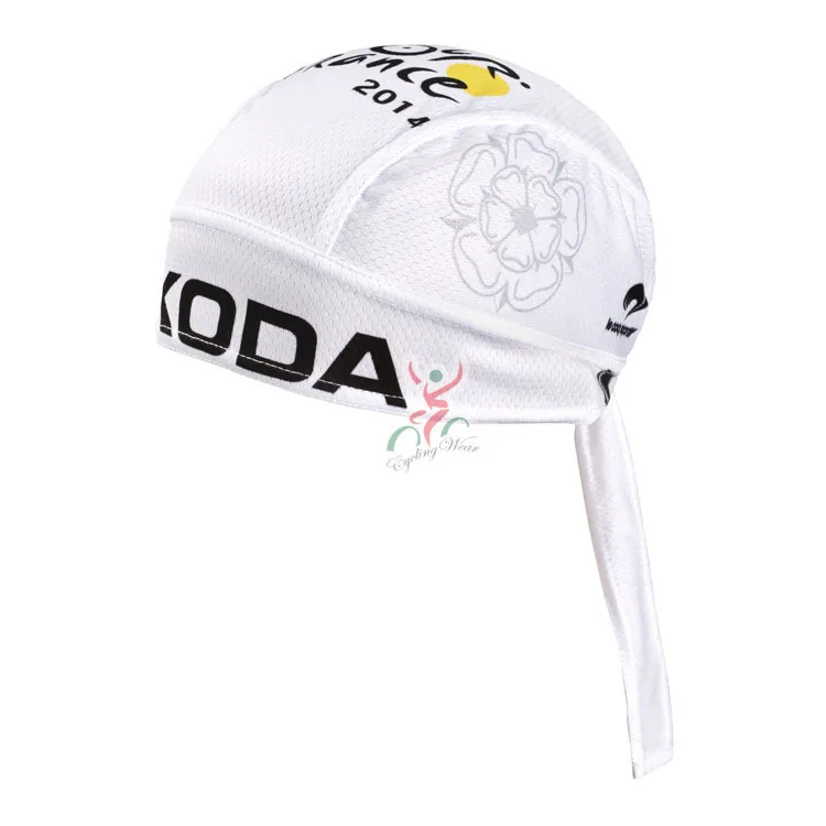 Cycling cap Hat SKODA 2014 white Headwear Cap cycle pirates TECHNOLOGY Bike bicycle sweat block Halo |