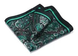Hn39g зеленый бордовый hisdern платок 100% натуральный шёлк Атлас мужской носовой модные классические Свадебная вечеринка платок