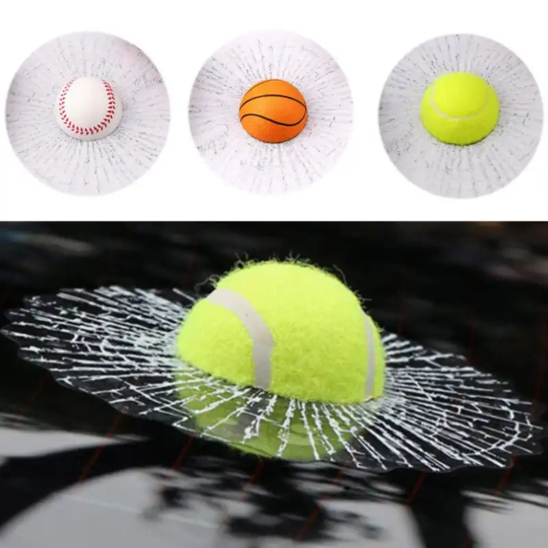 3D Car Auto Stickers Tennis Ball Hitting Car Body Window Sticker Decal 4 Style