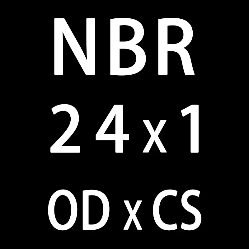 20 шт./лот резиновым кольцом черный NBR уплотнительное кольцо 1 мм Толщина OD22/23/24/25/26/27/28/30/35/40/50 мм колцеобразное уплотнение масла нитрила шайба - Цвет: OD24mm