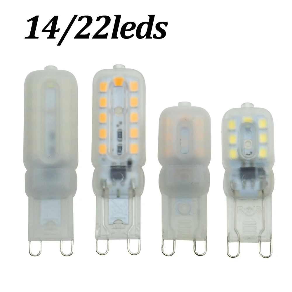 G9 LED 5 W 7 W dimmable AC 220 V 230 V 240 V G9 bombilla led SMD2835 Luz reemplazar 30/50 W lámpara halógena lamparas Lampada candelabro