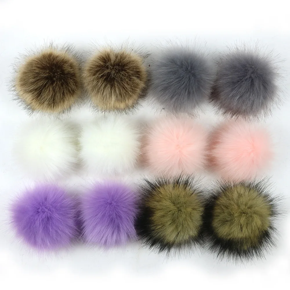 

15cm DIY Faux Fox Fur Fluffy Pompom Ball Handmade Artificial Big Pompom Fur for Keychain Cap Bag Decoration Accessory Wholesale