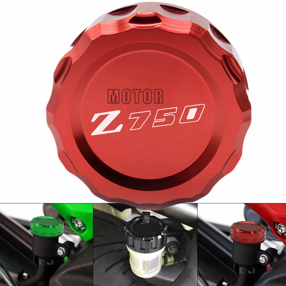 

For Kawasaki Z750 Z 750 2010-2014 Motorbike Motorcycle Accessories Rear Brake Reservoir Cover Cap Moto CNC Cylinder Reservoir