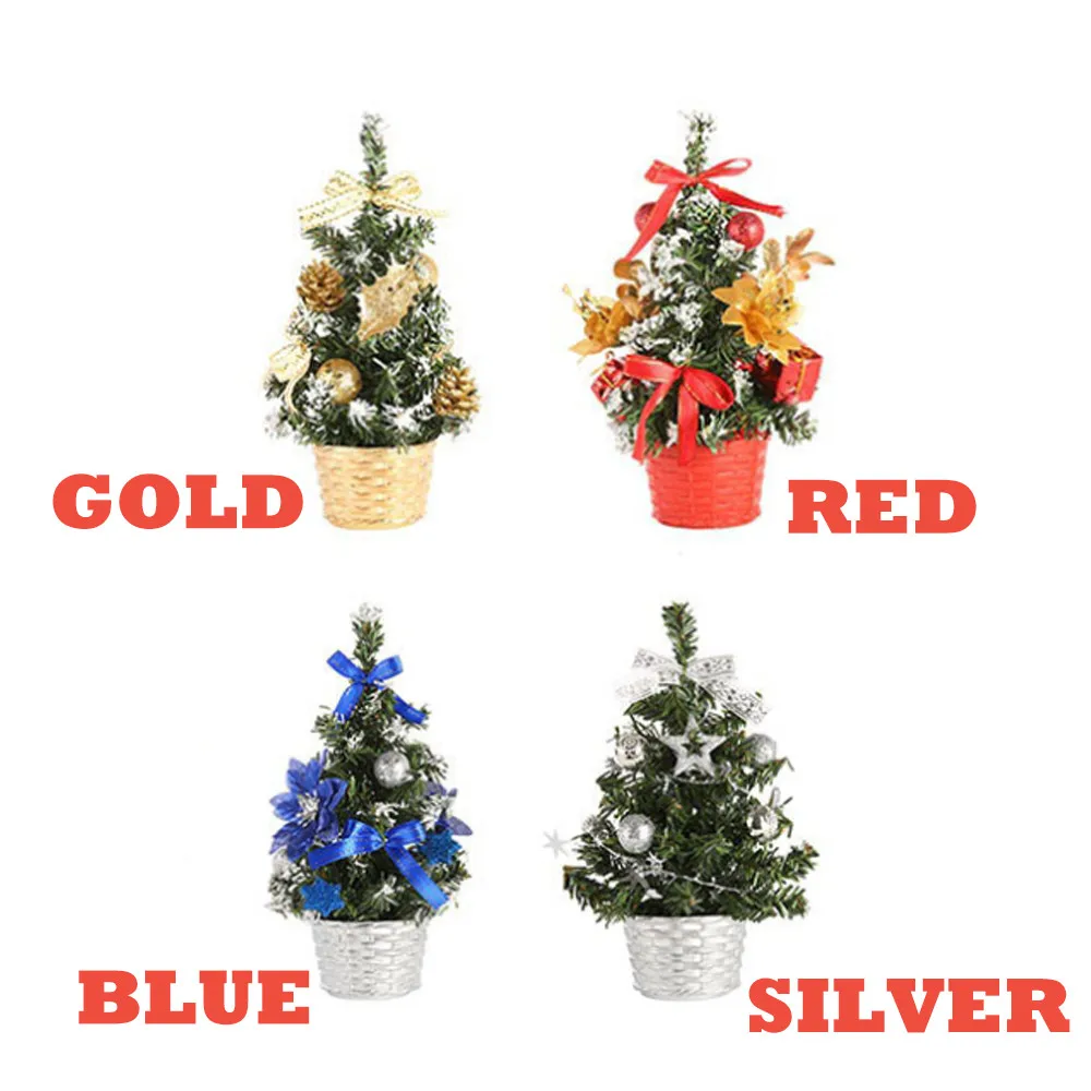 20# Christmas Tree 20cm New Year Table Decoration Artificial Tabletop Mini Xmas Tree Decorations Miniature Tree