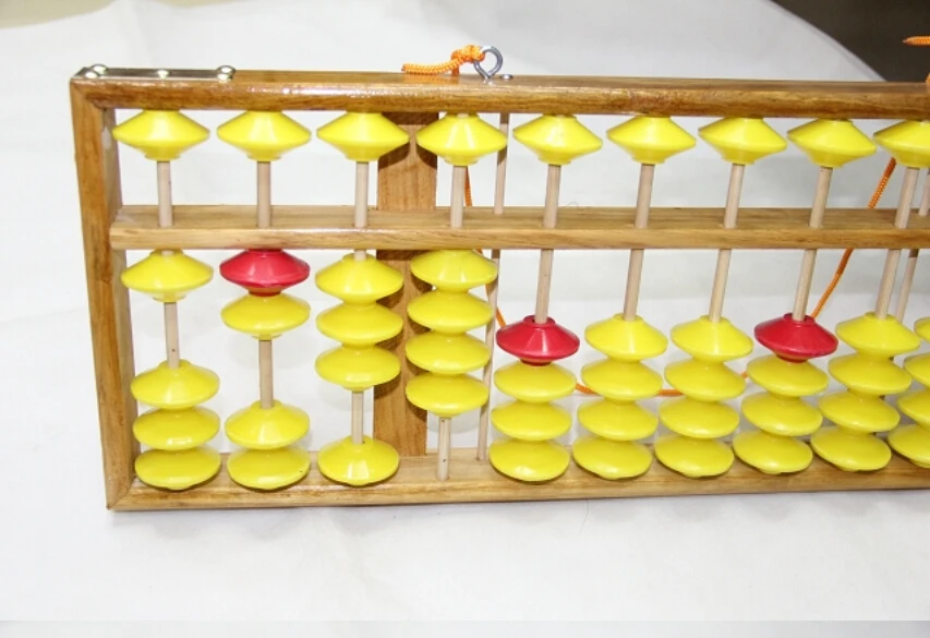 

Abacus 13 column wood hanger big size Chinese abacus soroban Tool Mathematics Education for teacher Russian teaching abacus