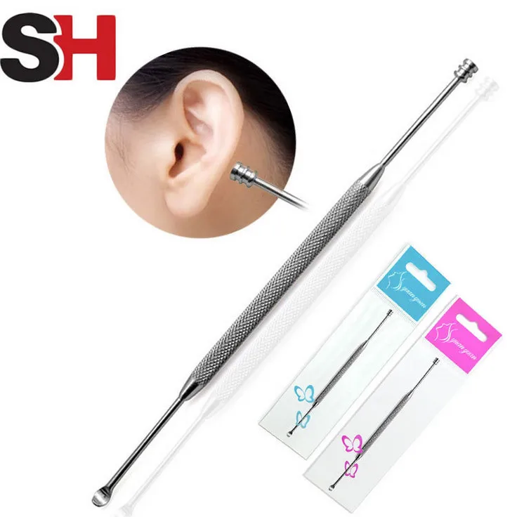 Double Ended Stainless Steel Earpick Ear Cleaning Tools Ears Pick Wax