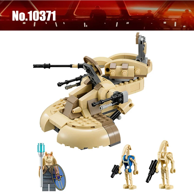 

221pcs New AAT Tanks Building Blocks Bricks Fit Legoingly Star Wars Figures City Technic Vulture Robot Kids Toys 75080 Kids Toy