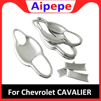

For Chevrolet Cavalier 2018 2019 Accessories Styling ABS Chrome Car Door Protector Handle Decoration Bowl Frame Cover Trim