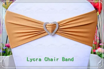 

1/2---With Heart Shape Buckle-- Spandex/Lycra/Expand Bands/Chair cover sash For Wedding Party Banquet Home Decorations