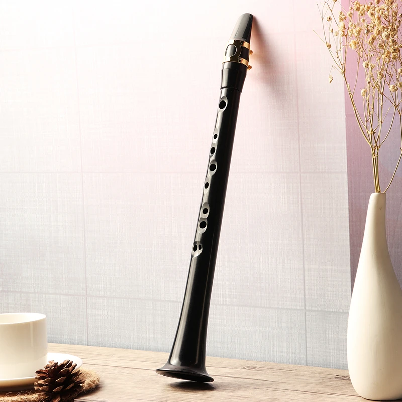 Черный маленький портативный саксофон Mini Sax легкий АБС пластик музыкальные