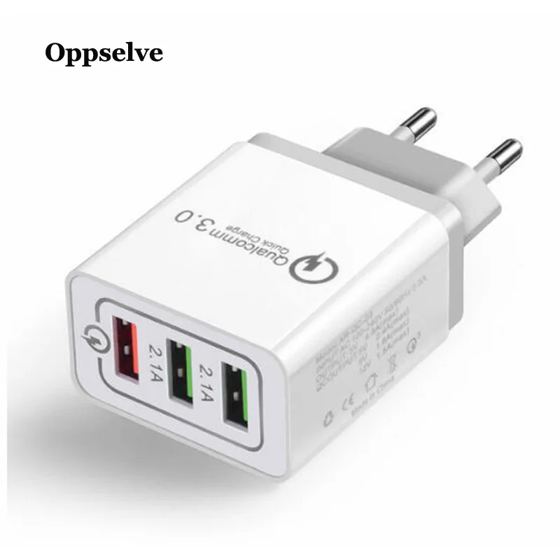 

Oppselve Universal 18W Quick Charge 3.0 For iPhone XS XR X 8 EU Plug Mobile Phone Fast Charger Charging For Samsug S8 S9 Huawei