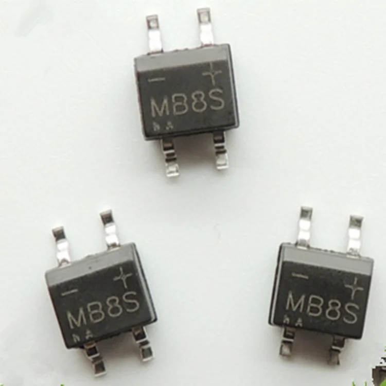 100pcs/lot MB8S SOP-4 0.5 Ampere Glass Passivated Bridge Rectifiers | Обустройство дома