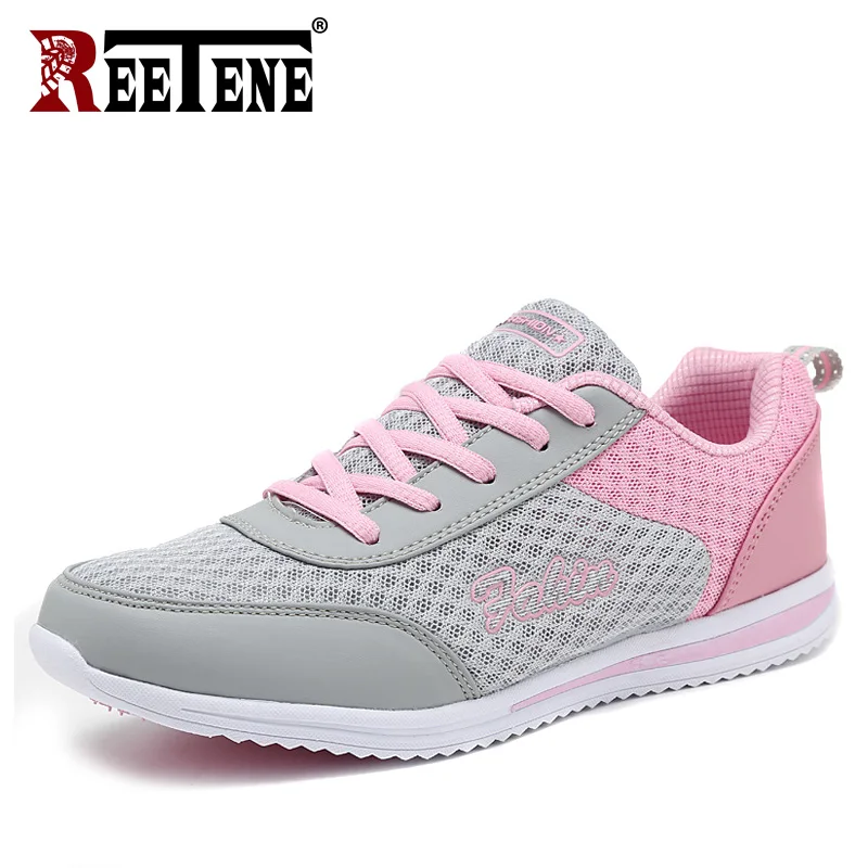 

REETENE Woman Flats Shoes Outdoor Cheap Casual Ladies Shoes Mesh Breathable Women Slip On Shoes 2019 New Tenis Feminino Women