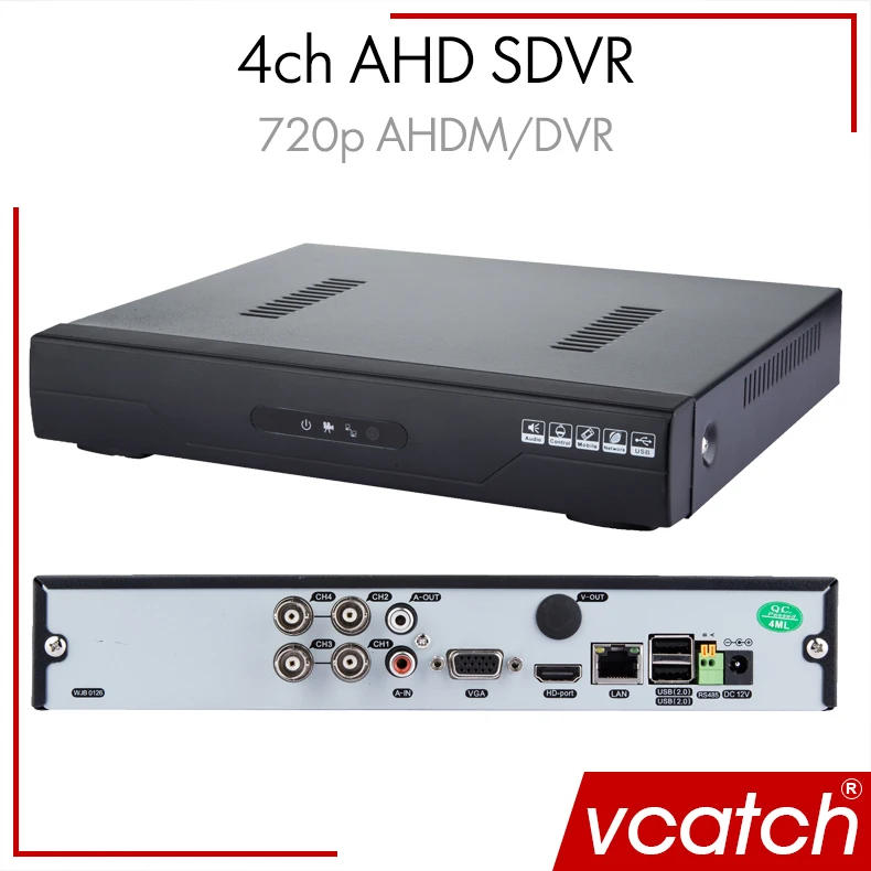 Free Shipping CCTV DVR 4 Channel AHD Hybrid DVR NVR 3 in 1 CCTV Video