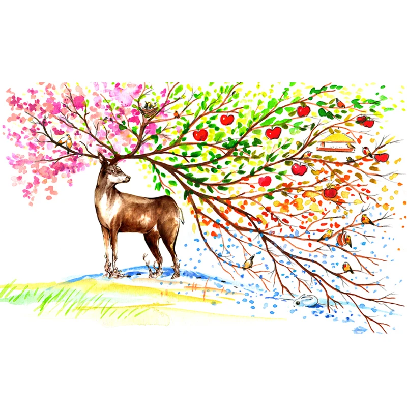 Aliexpress Painting Of Moose Colorful Aliexpress Painting Of Moose Colorful