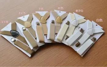

60 pcs/lot child kid fashioni candy color clip on Suspenders/children's Elastic Y-Shape Adjustable Braces 42 color