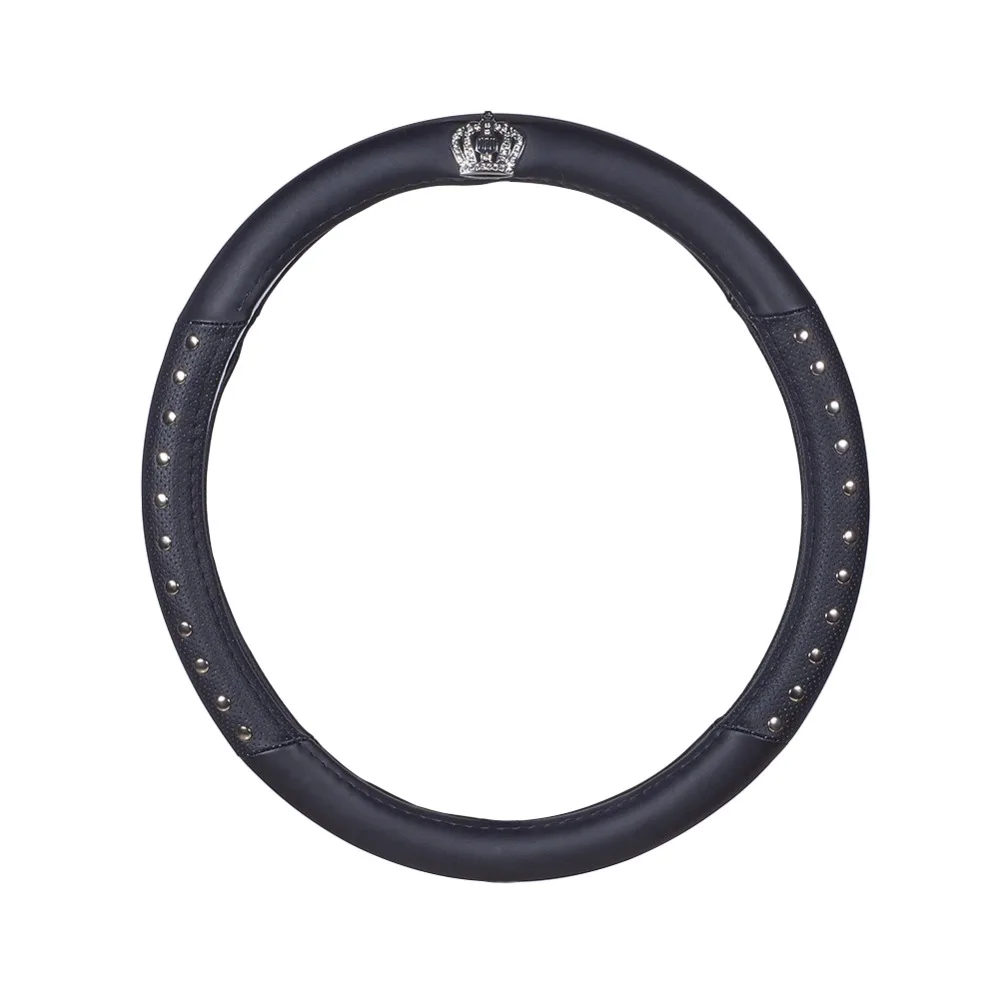 

38CM 1pcs Steering Wheel Cover PU Car Wheel Protector Steering Covers Automobile Interior Accessories