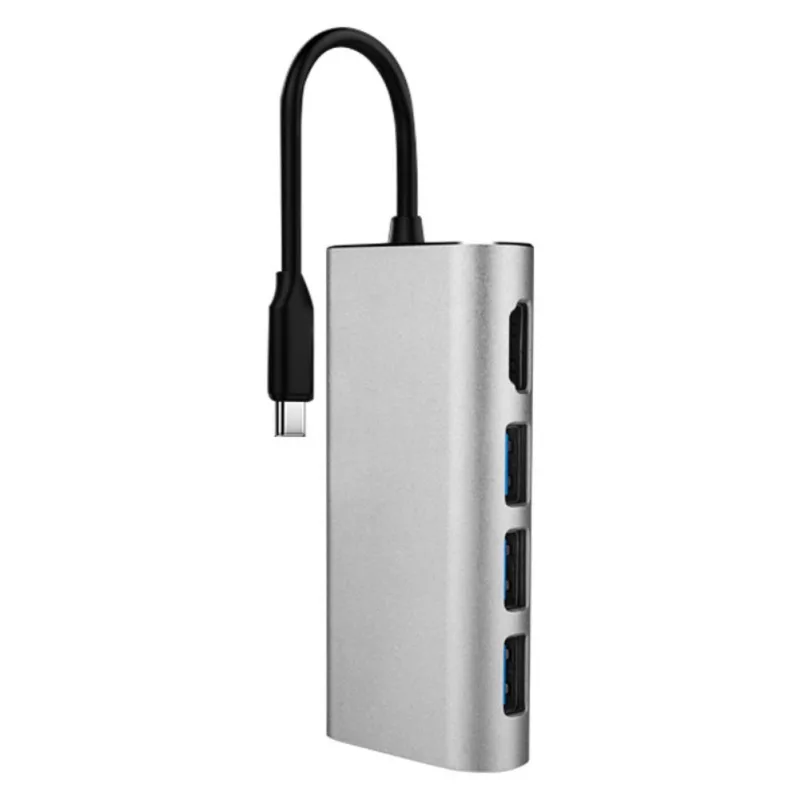 Высокоскоростной 4 портовый концентратор USB 2 0 с Type C на 4K HDMI адаптер 3 0/7/8