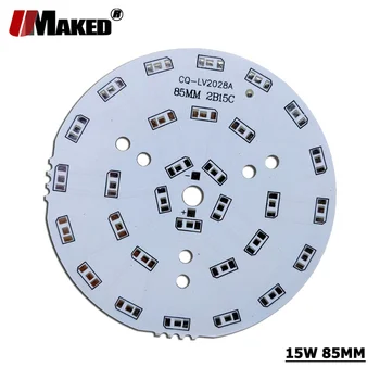 

12W 15W 85MM LED PCB Without SMD570 Installed Aluminun Lamp Plate 3/5/7/9/12/15/18/24/30/36W Light Panel for LED blub Downlight