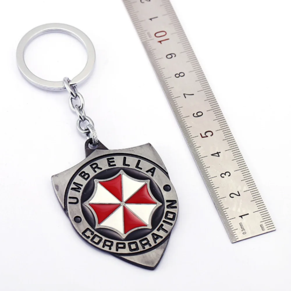 Resident Evil The Final Chapter Umbrella Corporation logo Metal Key chain Fancy Jewelry Costume Cosplay Halloween Movie 2