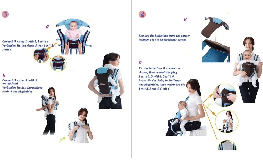 Beth-Bear, от 0 до 30 месяцев, переноска для детей, дышащая, передняя сторона, 4 в 1, для младенцев, Удобный слинг, рюкзак, сумка-кенгуру