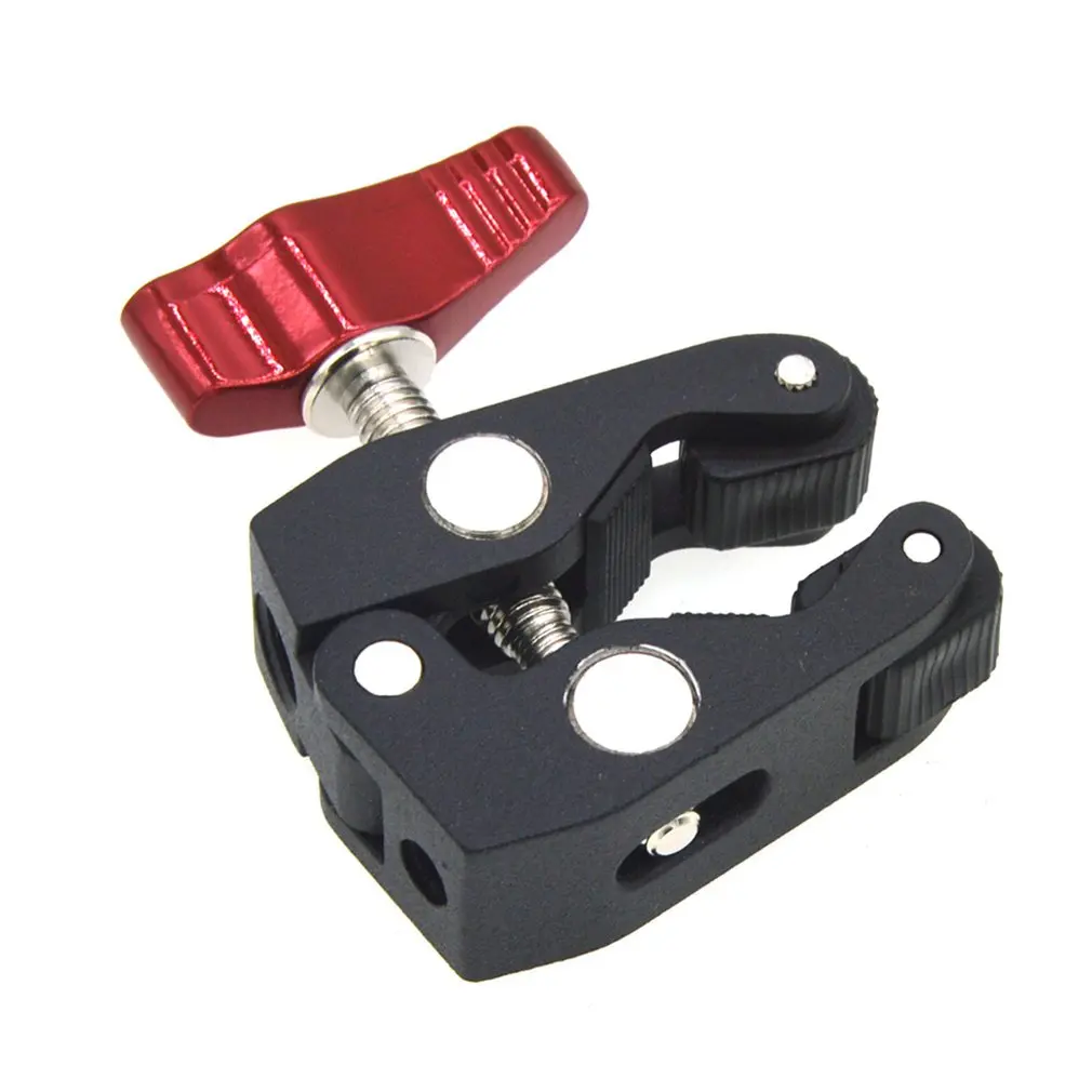 

Multi-function Ball Head Clamp Ball Mount Clamp Magic Arm Super Clamp with 1/4"-20 Thread for GPS Phone Monitor/LED Light