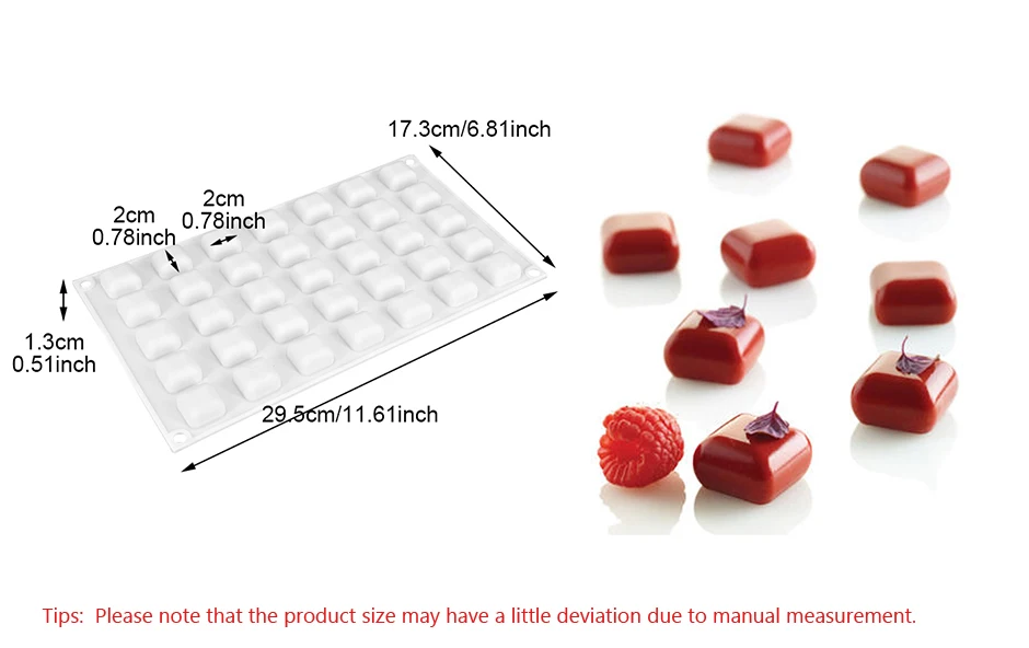 3D силиконовые формы MICRO GEM 5 квадратной формы выпечки инструменты для тортов шоколад Десерт Мороженое