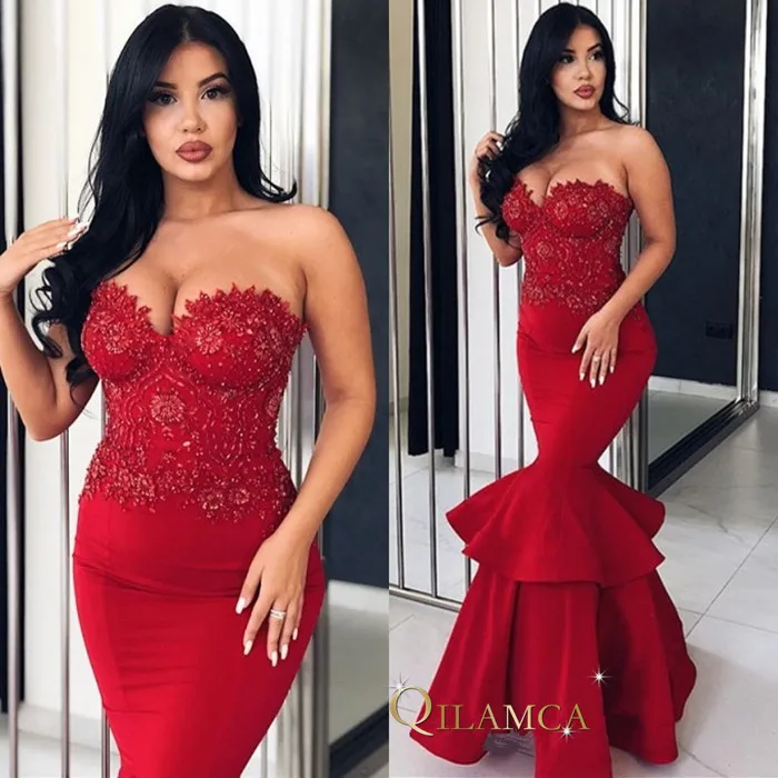 Vestido de festa Сексуальные вечерние платья robe de soiree красные вечерние платья русалки Длинные 2018 лучшие продажи